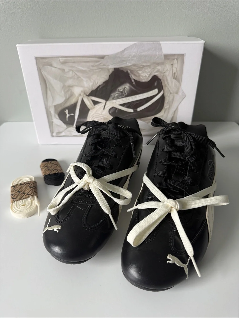 Puma Speedcat x Rose - US W Size 8 - Black / Warm White